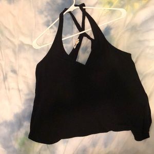 Silence + Noise - Black Open Back Tank